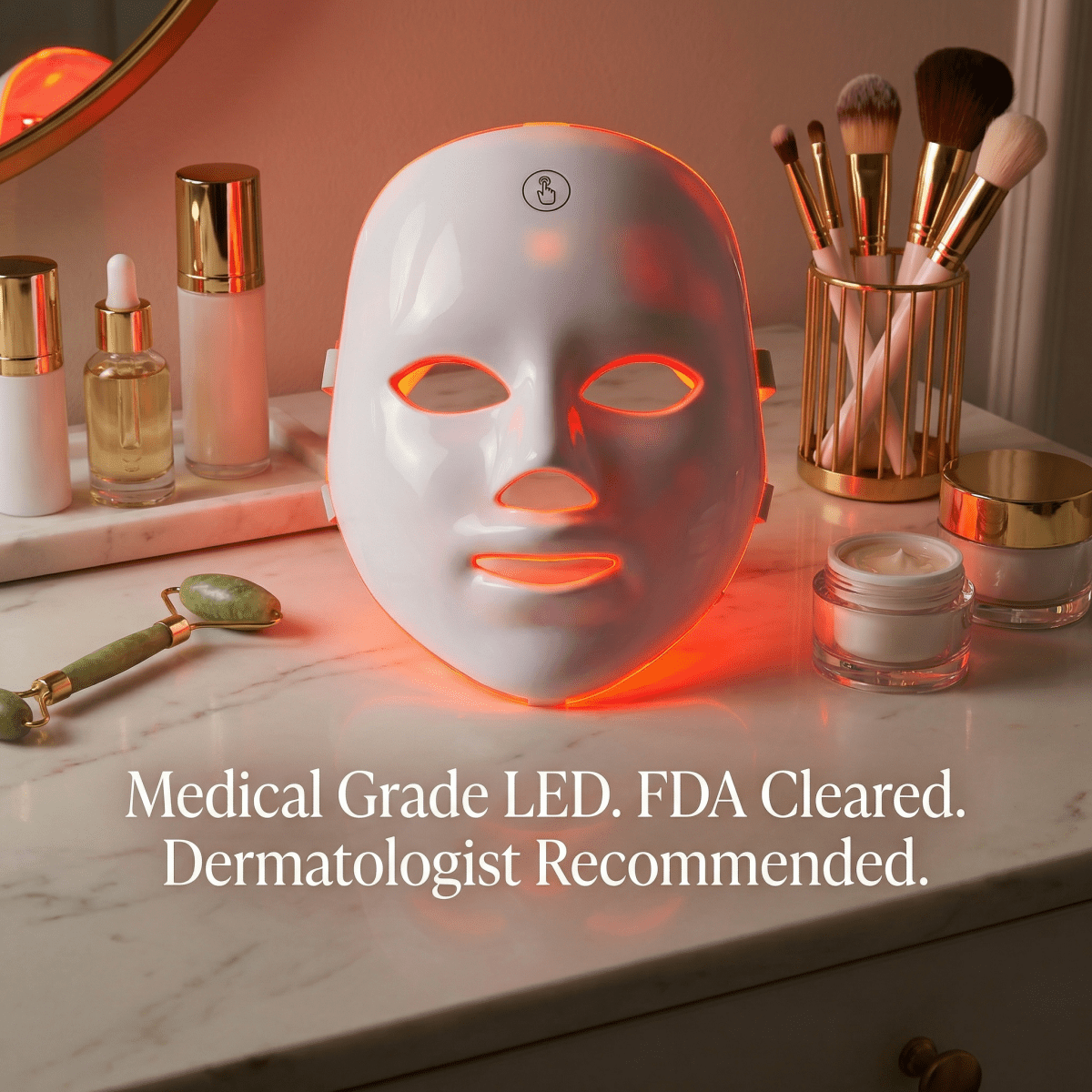 Anti - Aging™ Red Light Therapy Mask (FDA Cleared) (Medical Grade LED) - Red Alpha Labs