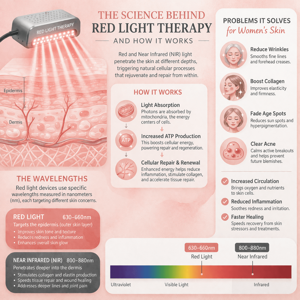 Anti - Aging™ Red Light Therapy Mask (FDA Cleared) (Medical Grade LED) - Red Alpha Labs