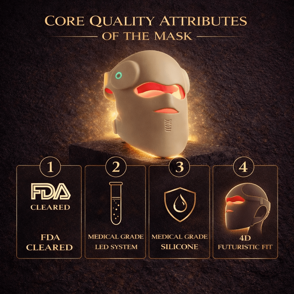 Red Alpha™ Red + Infrared Vitality Mask (FDA Cleared) (Medical Grade) - Red Alpha Labs